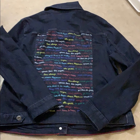 Ellen Degeneres dark denim jacket - Picture 4 of 5